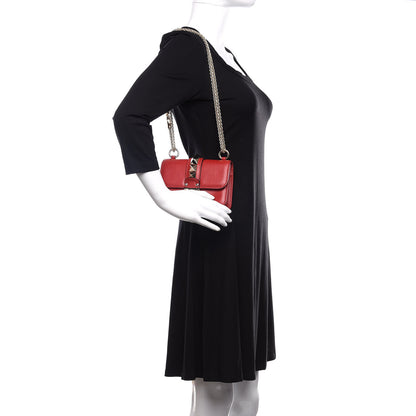 Valentino Garavani Vitello Mini Glam Lock Rockstud Flap Red 3 of 10