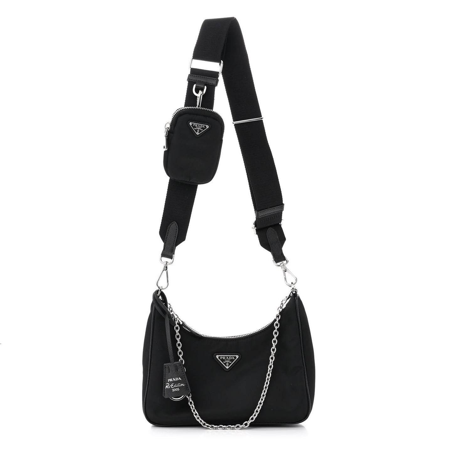 Nylon Re-Edition 2005 Shoulder Bag Black