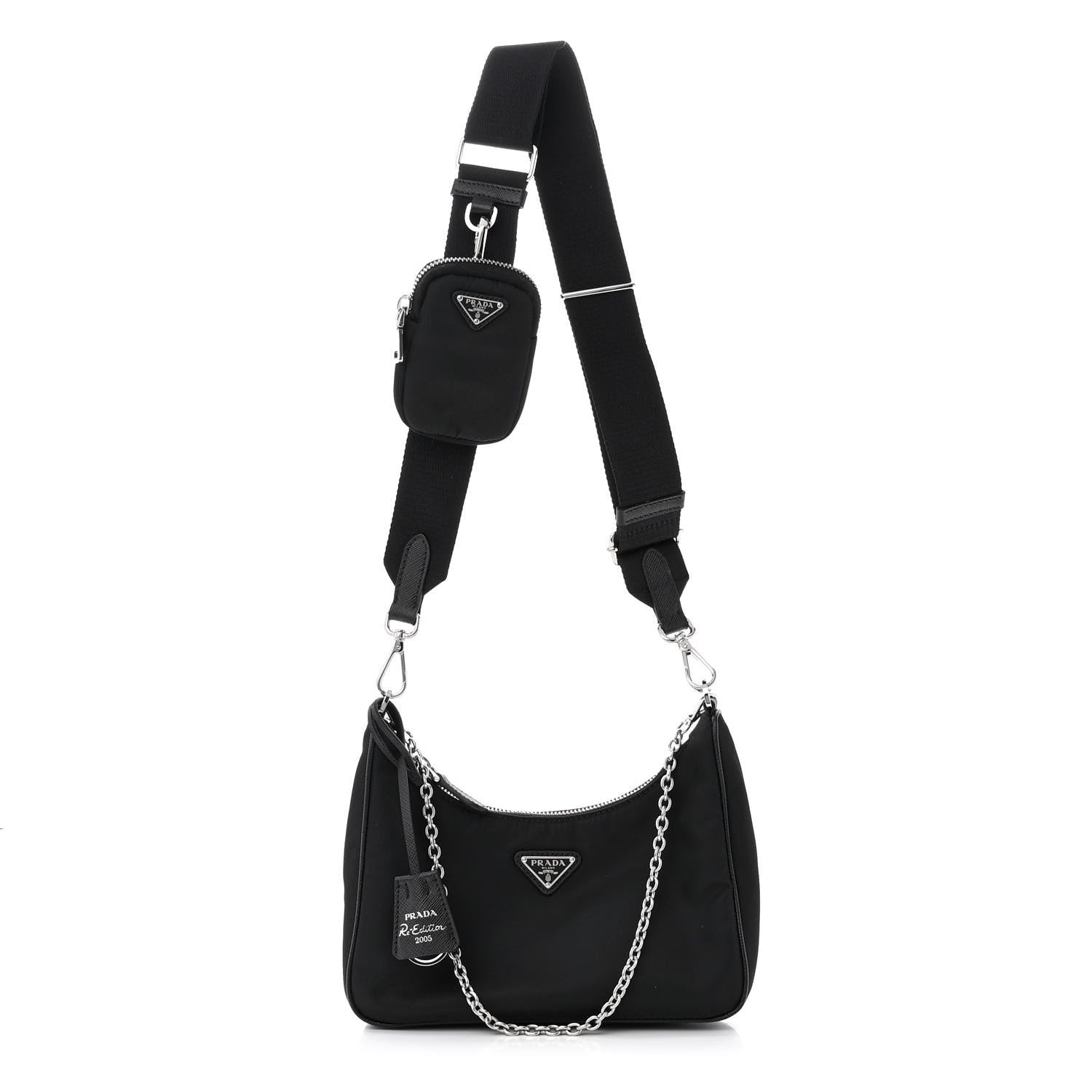 Prada Nylon Re-Edition 2005 Shoulder Bag Black 1 of 11