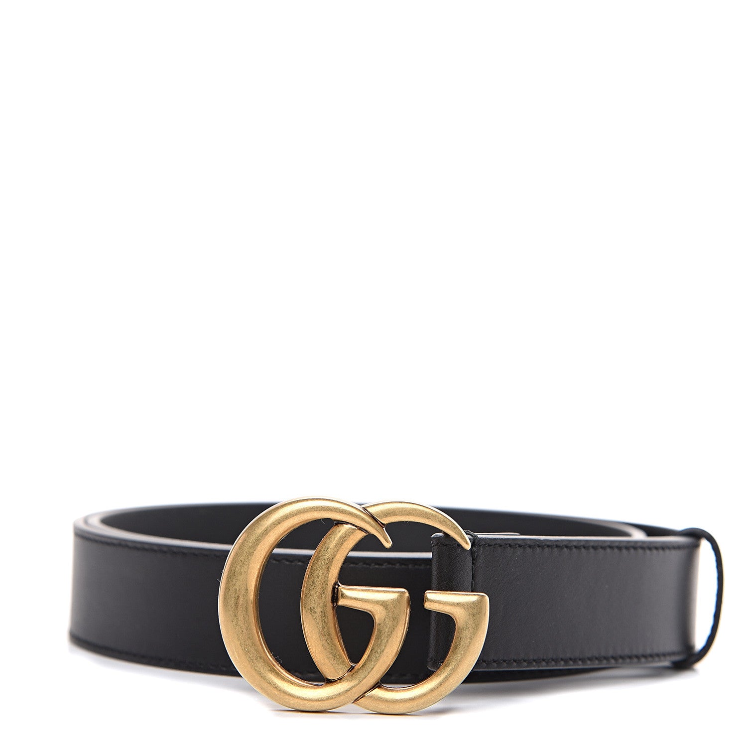 Gucci Calfskin Double G 30mm Belt 95 38 Black 1 of 5