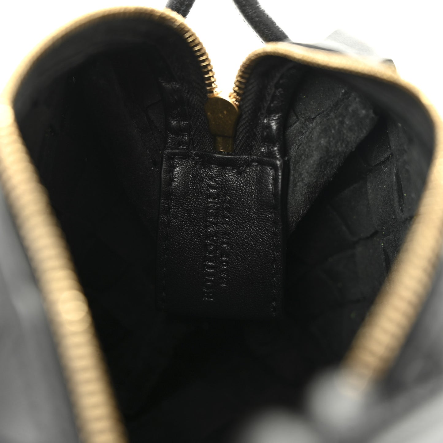 Nappa Intrecciato Mini Loop Camera Bag Black