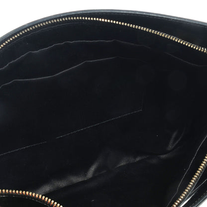 Saint Laurent Patent Oversized Cocktail Clutch Black 5 of 7