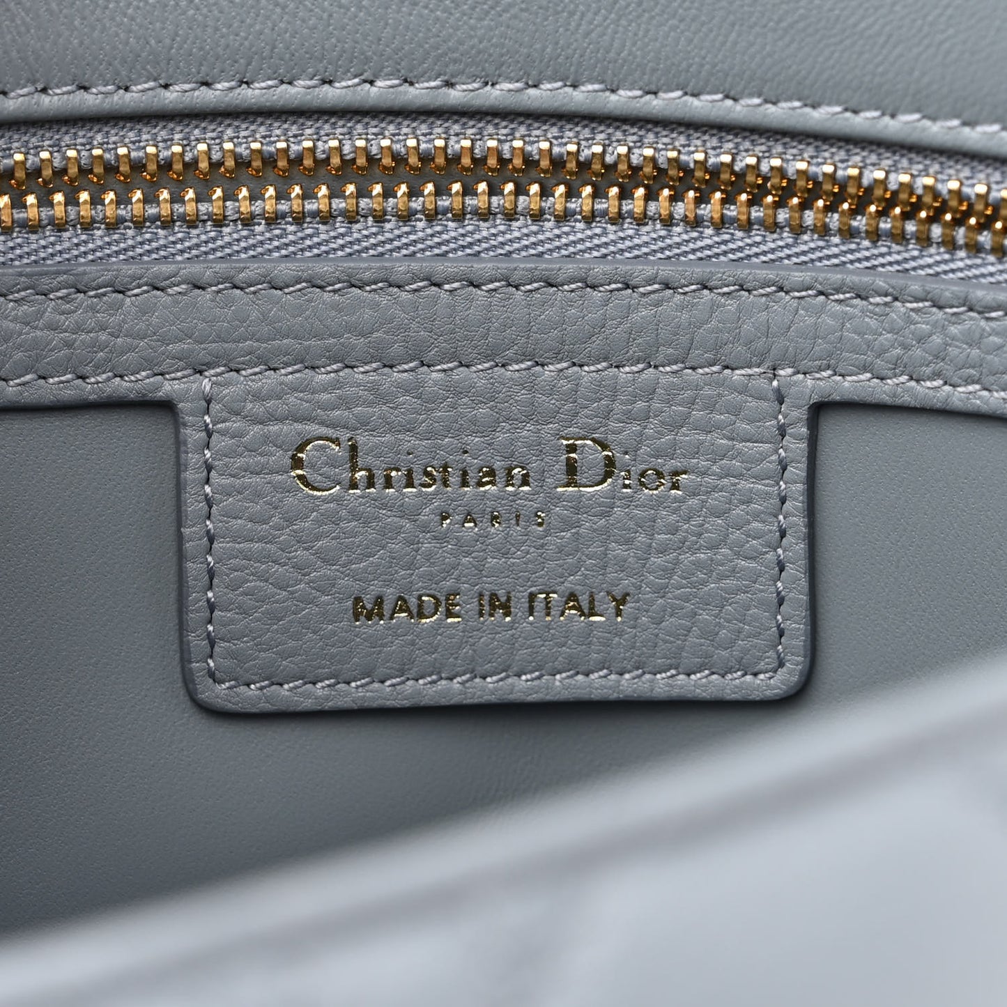 Supple Calfskin Cannage Medium Caro Bag Ethereal Grey