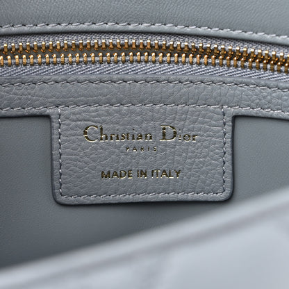 Christian Dior Supple Calfskin Cannage Medium Caro Bag Ethereal Grey 6 of 13