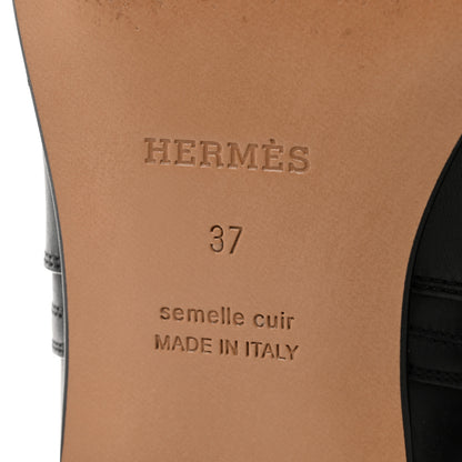 Hermes Calfskin Neo Low Boots 37 Black 8 of 9