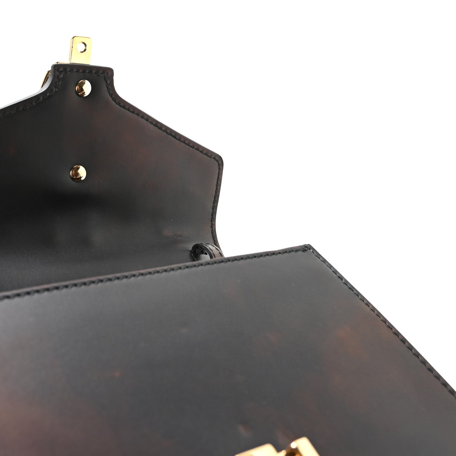 Gucci Calfskin Mini Sylvie Top Handle Bag Black 11 of 11