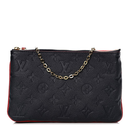 Louis Vuitton Empreinte Double Zip Pochette Marine Rouge 1 of 10