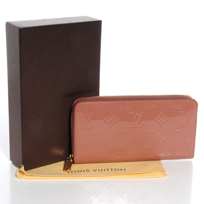 Louis Vuitton Vernis Zippy Wallet Rose Velours 5 of 8