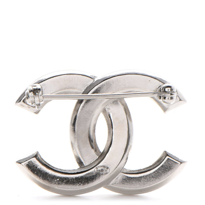 Chanel Baguette Crystal CC Small Brooch Silver 3 of 5