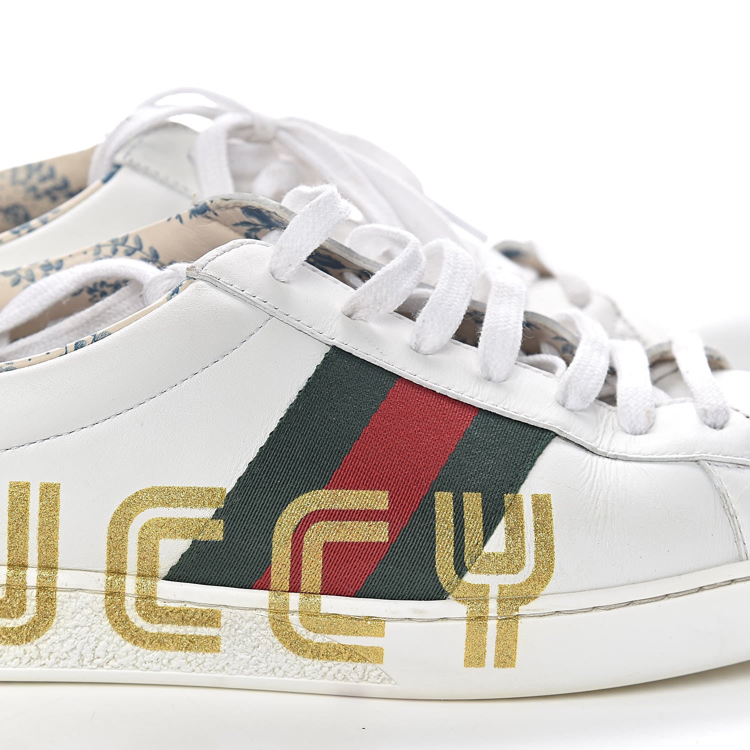 Gucci X SEGA Calfskin Web Guccy Mens Ace Sneakers 9 White 17 of 18