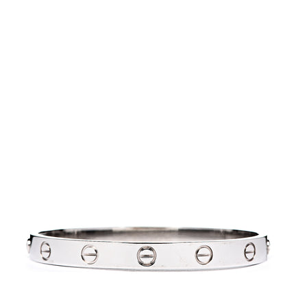 Cartier 18K White Gold LOVE Bracelet 16 2 of 5