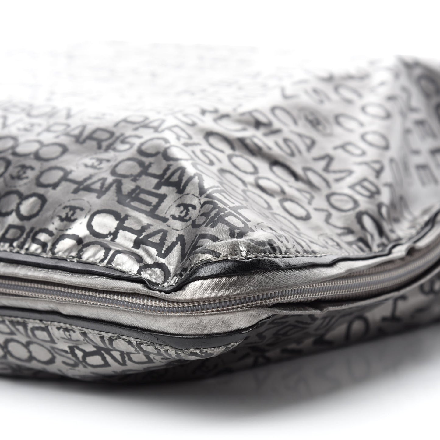Coated Canvas Unlimited Large Tote Argent Fonce