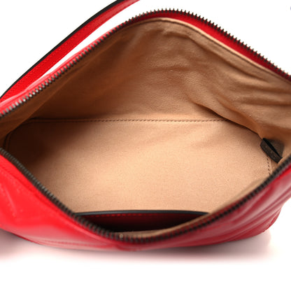 Gucci Calfskin Matelasse Chevron GG Marmont Sling Shoulder Bag Rosso 5 of 10