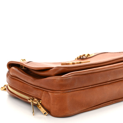 Saint Laurent Calfskin Monogram Medium Niki Chain Satchel Cognac 8 of 10