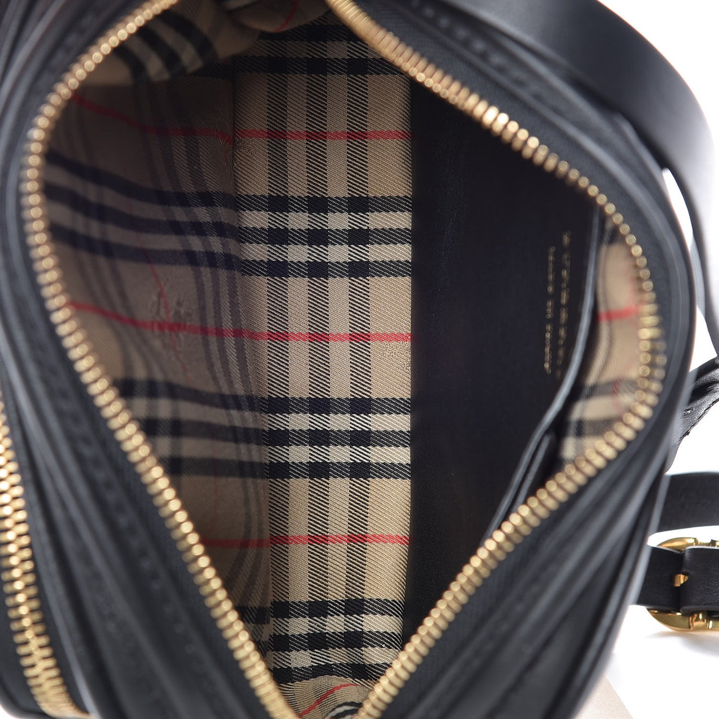 Smooth Calfskin 1983 Knight Check Link Camera Bag Black