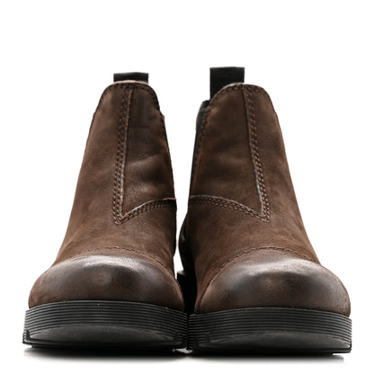 Miu Miu Suede Chelsea Boots 37.5 Dark Brown 3 of 14
