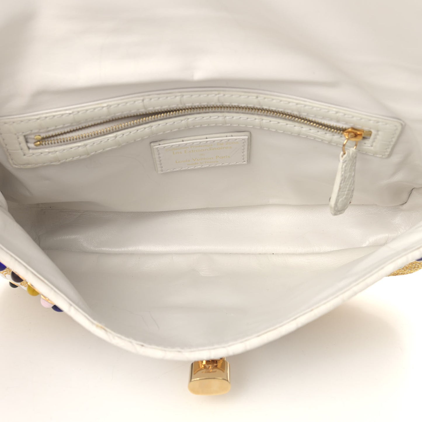 Calfskin Pony Hair Les Extraordinaires Tupelo PM White
