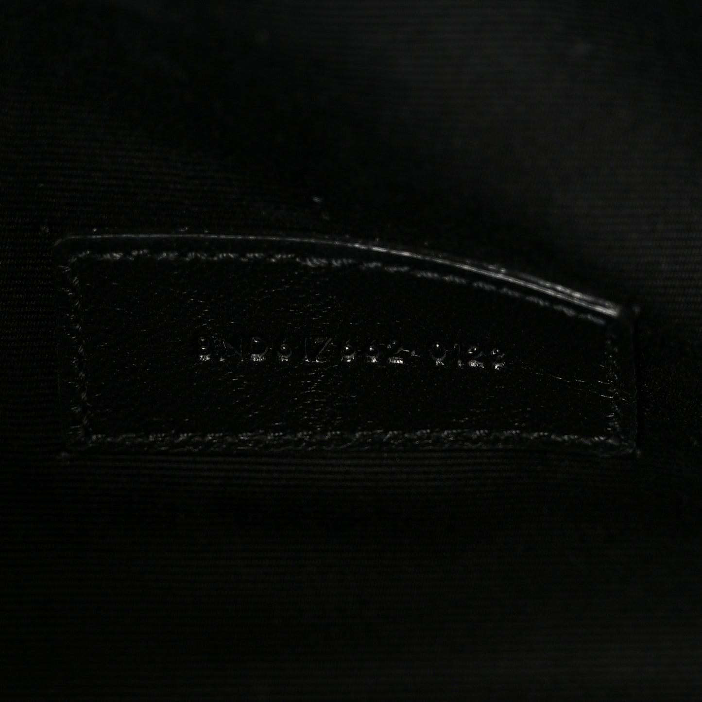 Grain De Poudre Matelasse Chevron Monogram Cassandre Flap Pouch Black