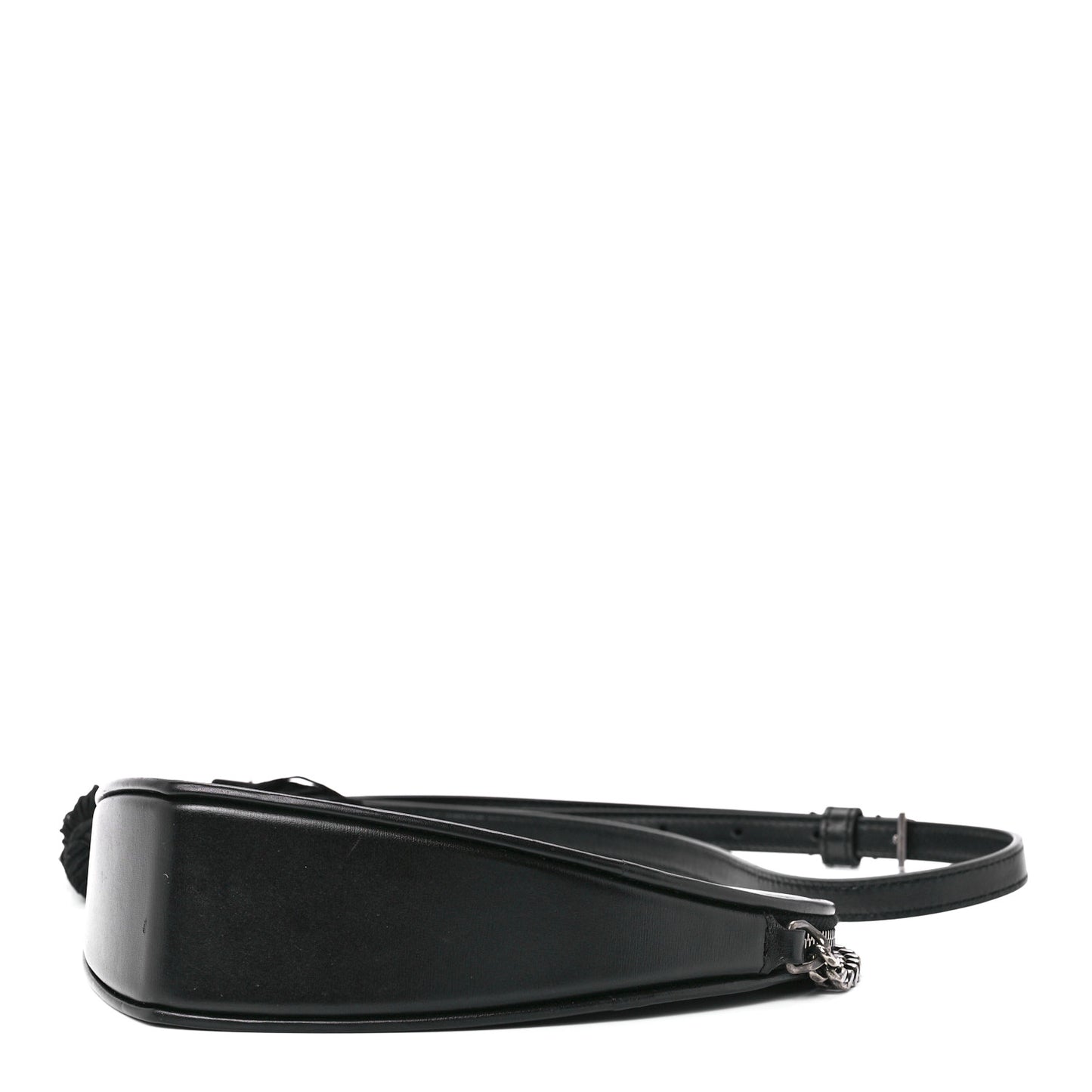 Calfskin Heart Monogram Crossbody Black