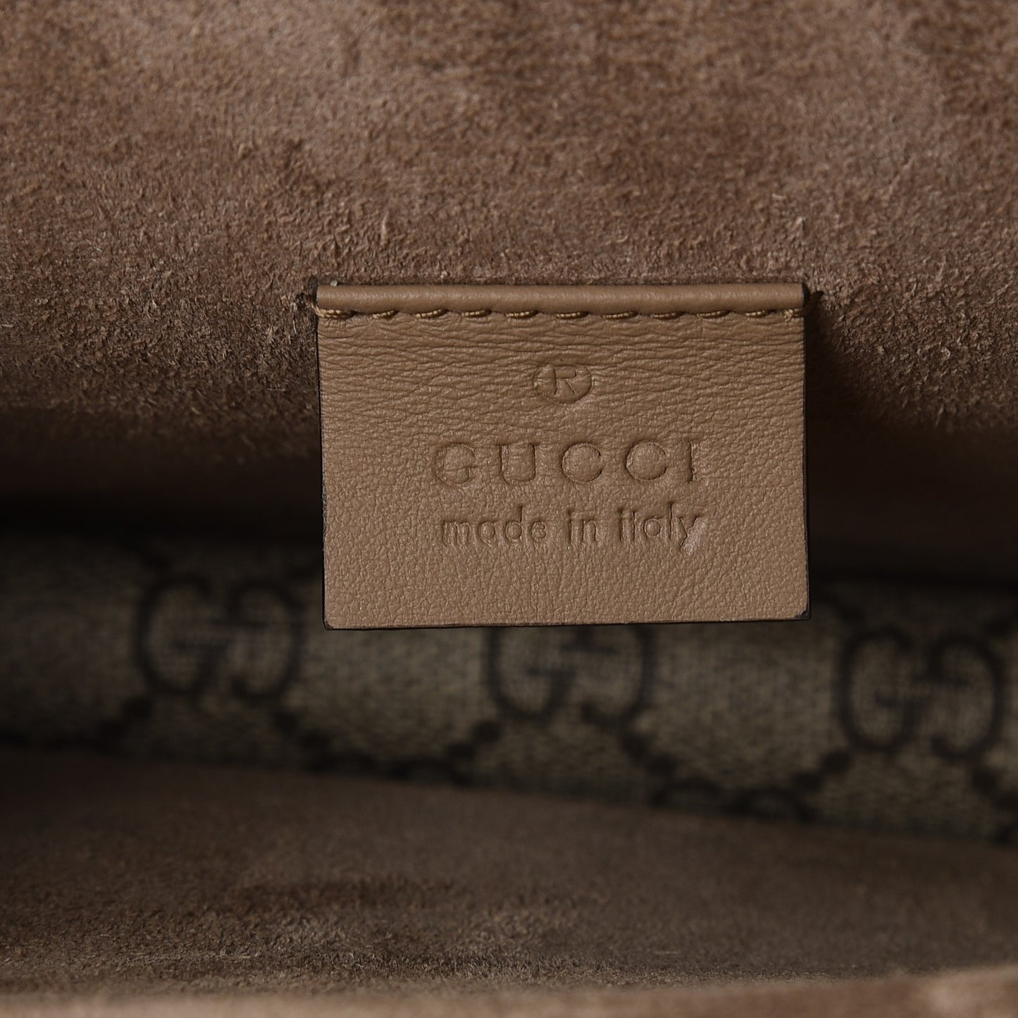 GG Supreme Monogram Mini Dionysus Shoulder Bag Taupe