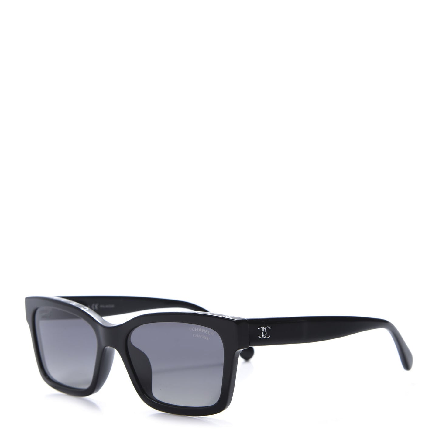 Acetate Polarized Square Sunglasses 5417-A Black