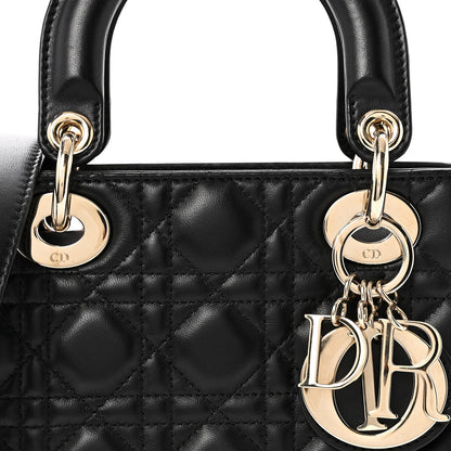 Christian Dior Lambskin Cannage Small My ABCDior Lady Dior Black 8 of 14