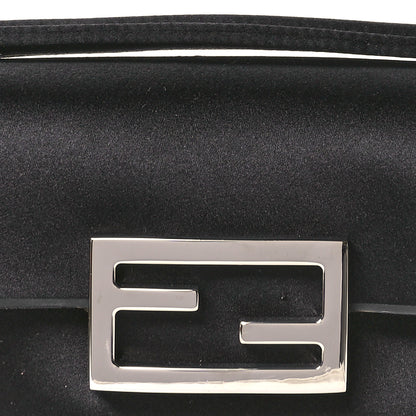Fendi Silk Satin Phone Baguette Black 8 of 14