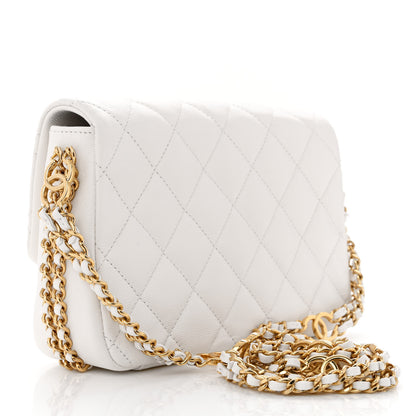 Chanel Caviar Quilted Mini CC You Flap White 3 of 11