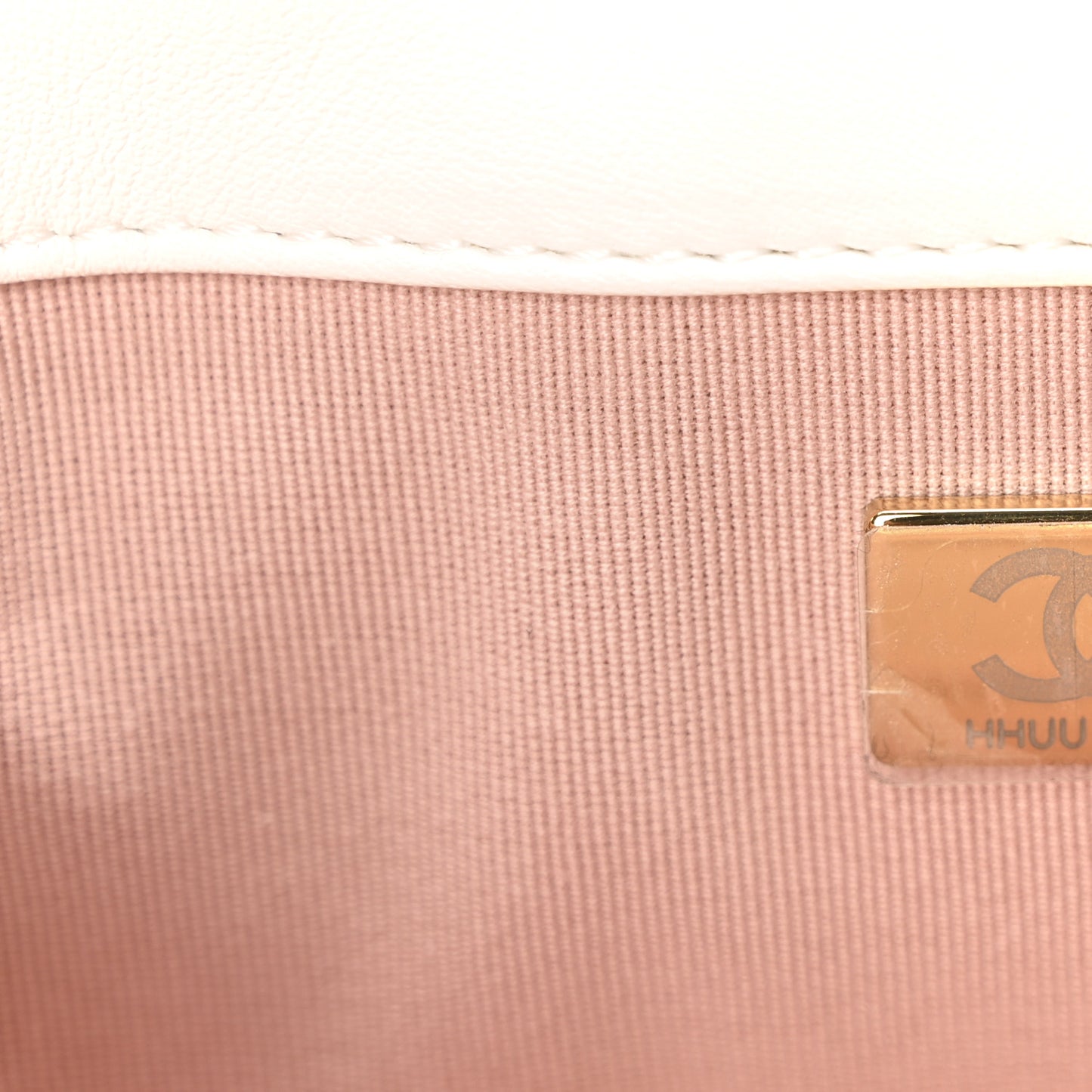 Lambskin Quilted Chanel Clip Flap White