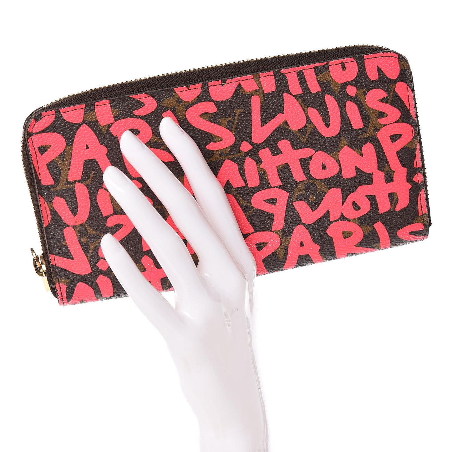 Monogram Graffiti Zippy Wallet Fuchsia