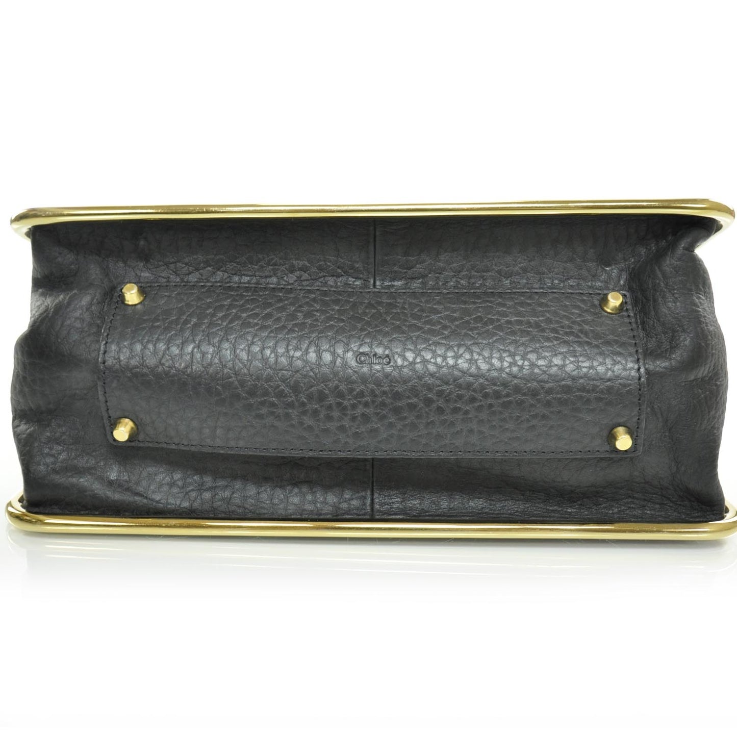 Grained Calfskin Sally Flap Bag Black