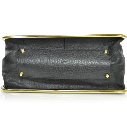 Chloe Grained Calfskin Sally Flap Bag Black 5 of 10