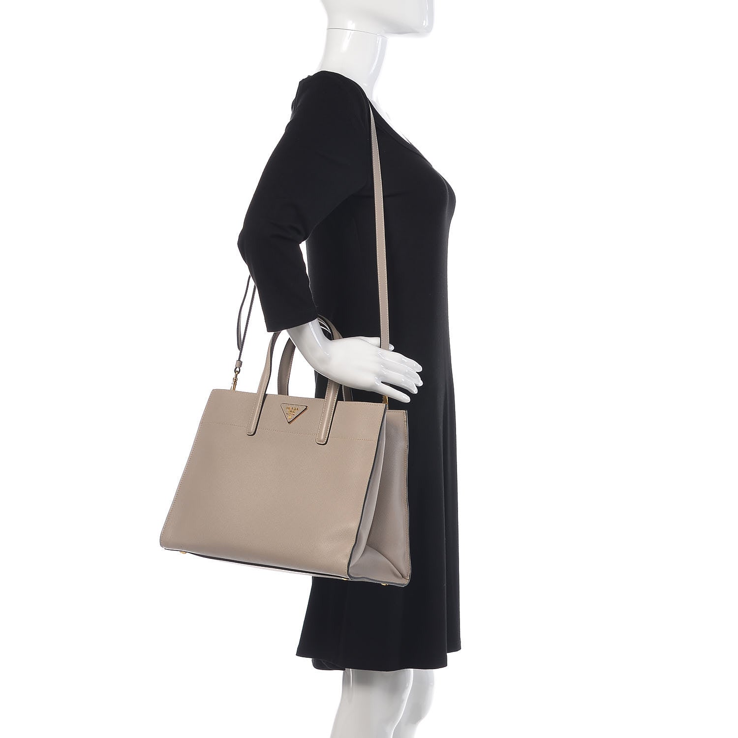 Prada Saffiano Soft Tote Pomice 2 of 11