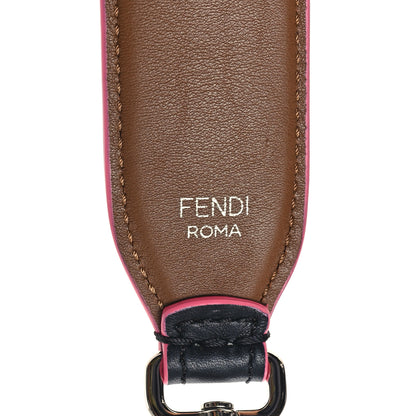 Fendi Vitello Dolce Plexiglass Bi-Color Studded Strap You Black Brownie Multicolor 3 of 4