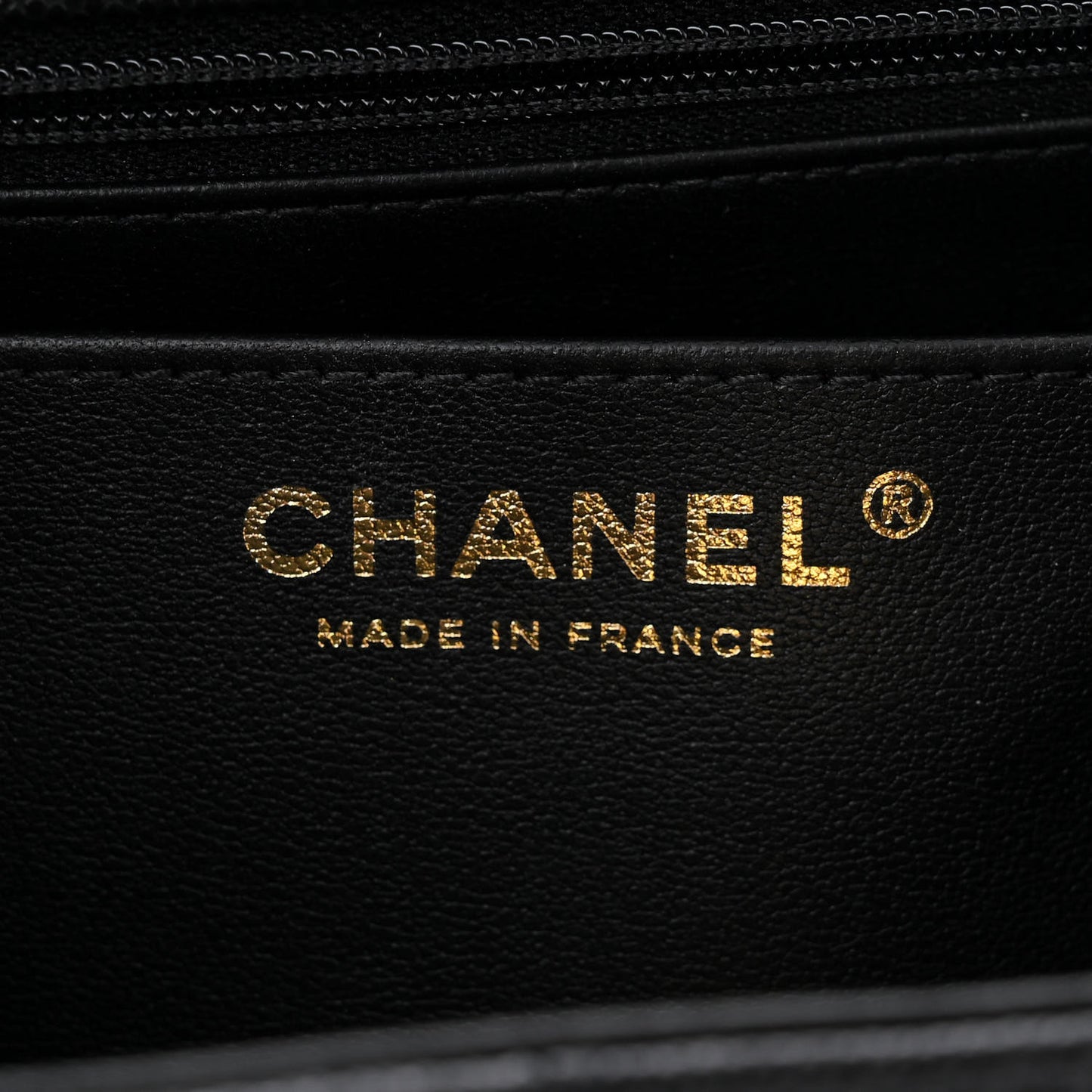 Caviar Quilted 31 Rue Cambon Top Handle Flap Black