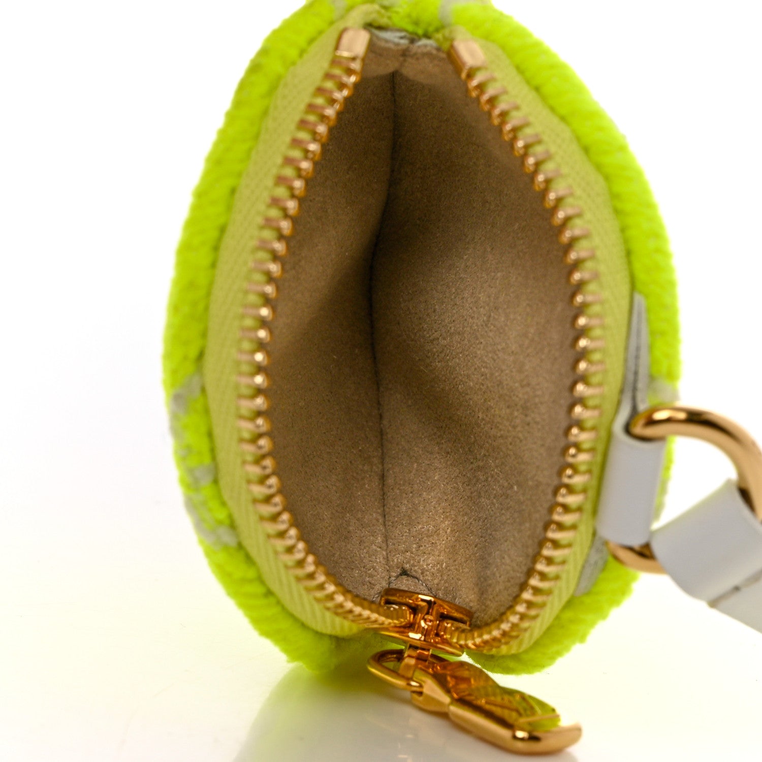 Louis Vuitton Monogram Tennis Ball Round Coin Purse Bag Charm Key Holder 3 of 5