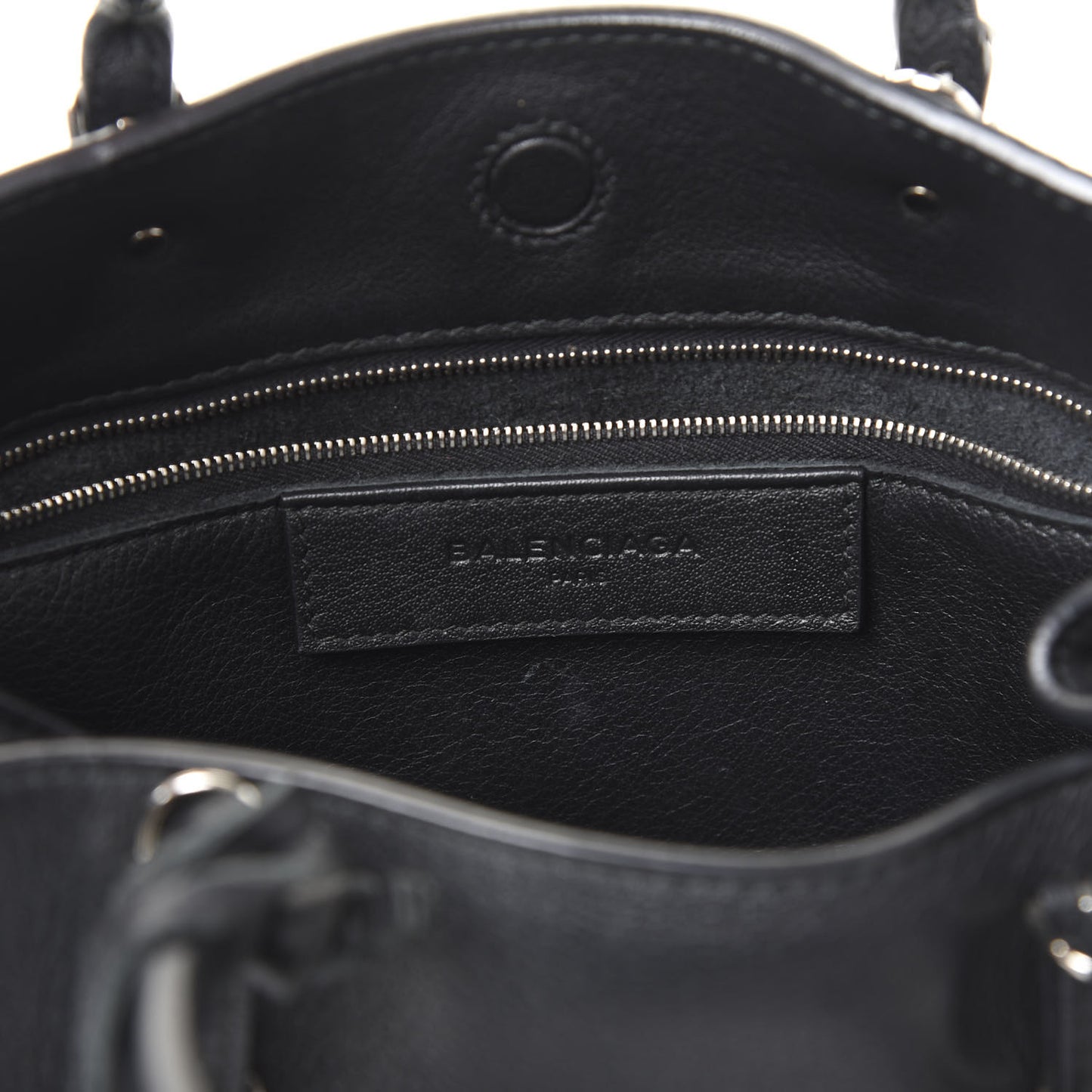 Veau Papier A6 Zip Around Tote Black