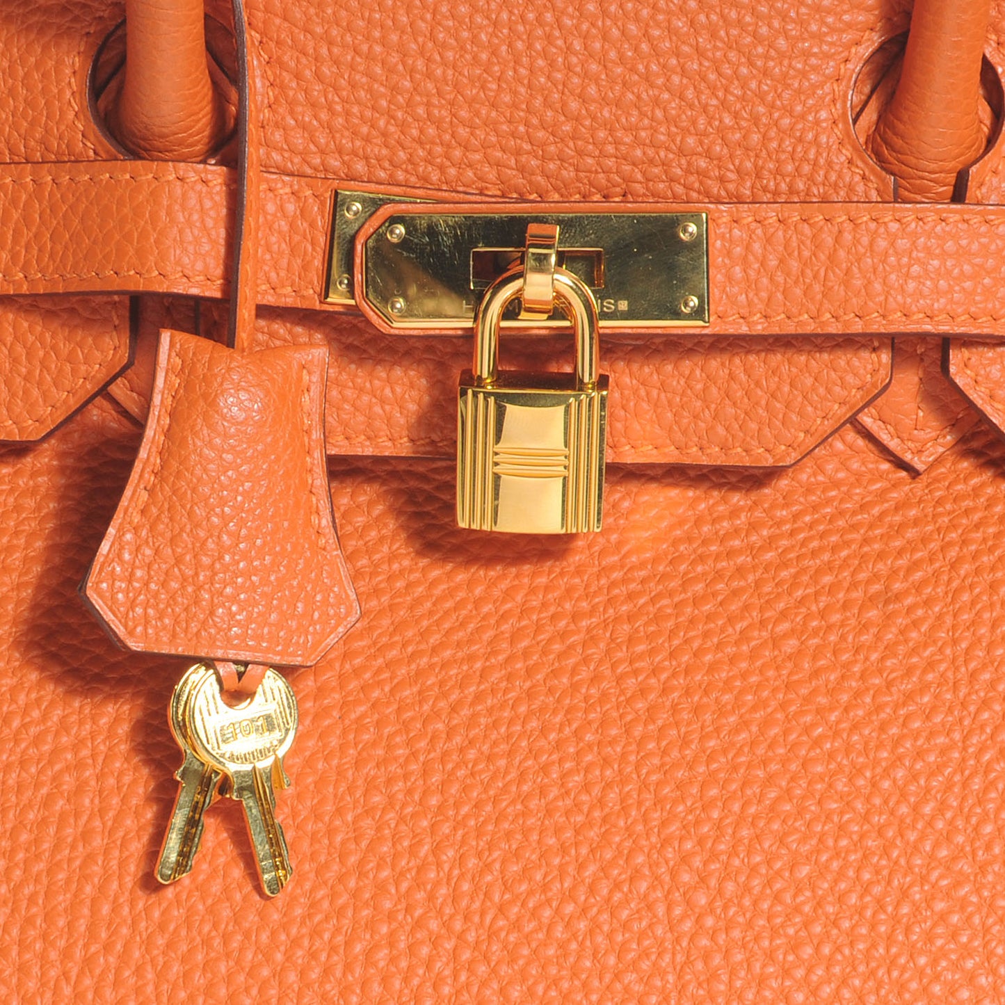 Togo Birkin 35 Orange