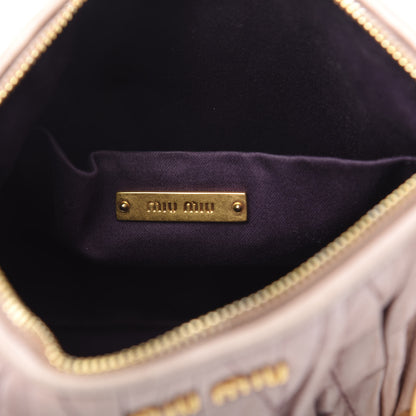 Miu Miu Vitello Lux Matelasse Shoulder Bag Mughetto 6 of 13
