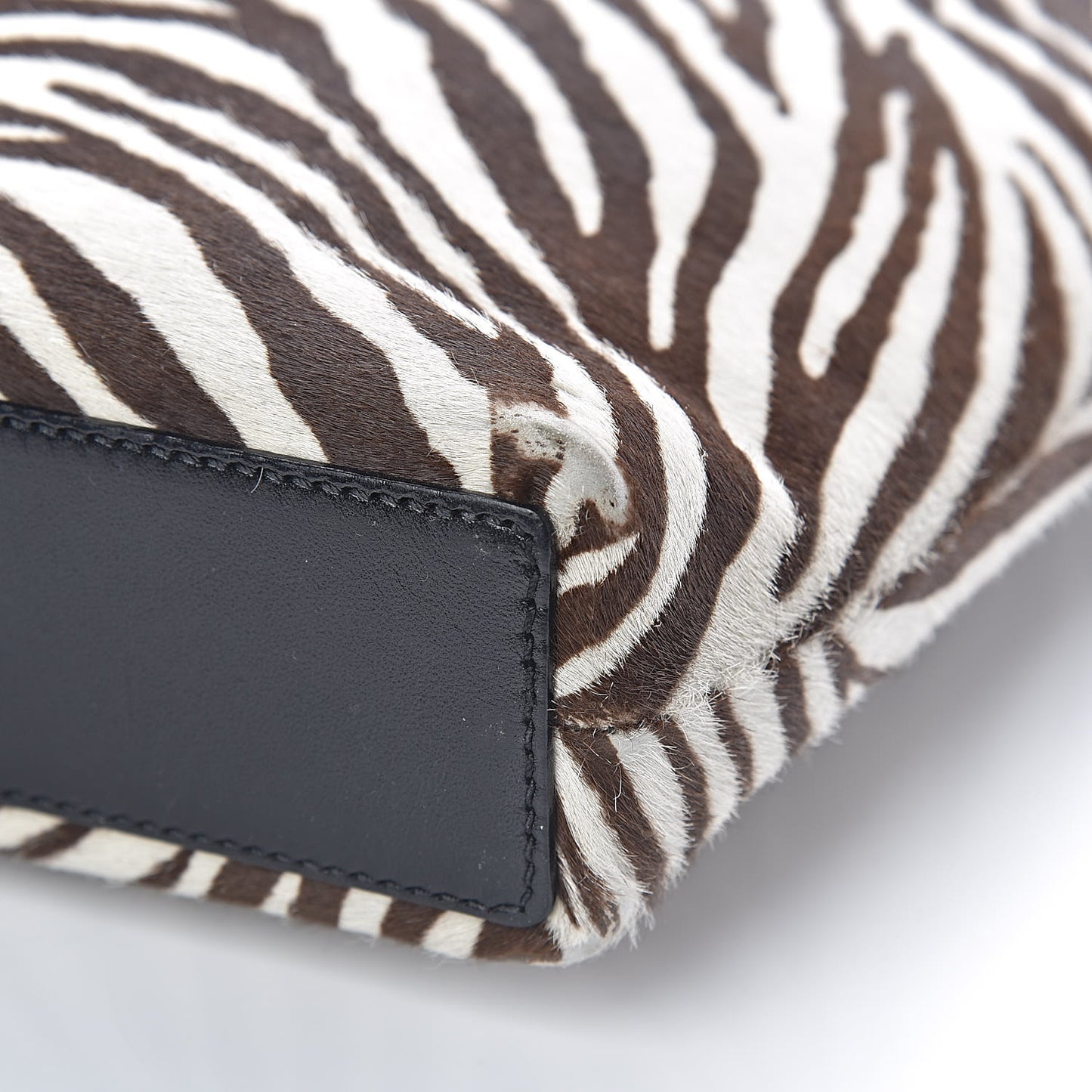Pony Hair Zebra Print Bag