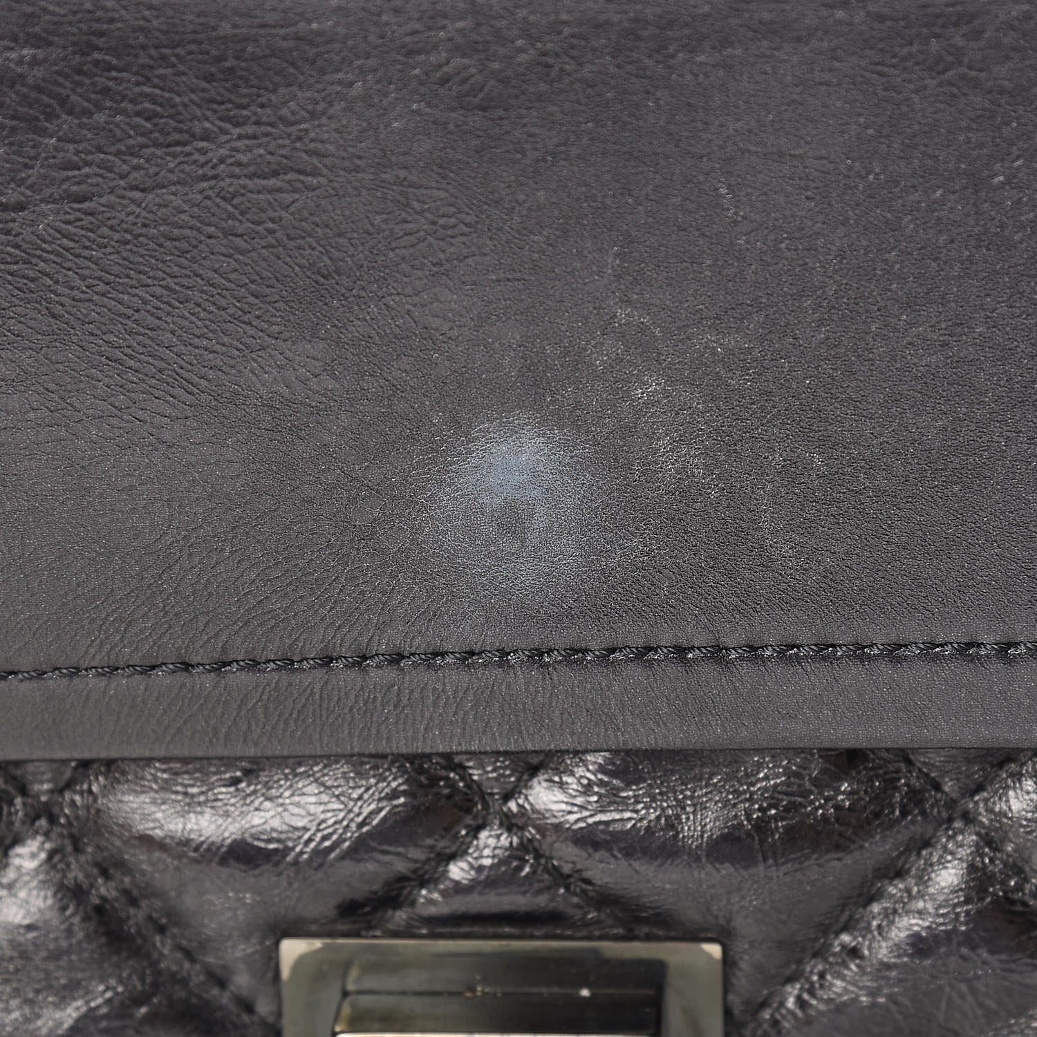 Chanel Metallic Aged Calfskin Quilted 2.55 Reissue 227 Flap So Black 15 of 24