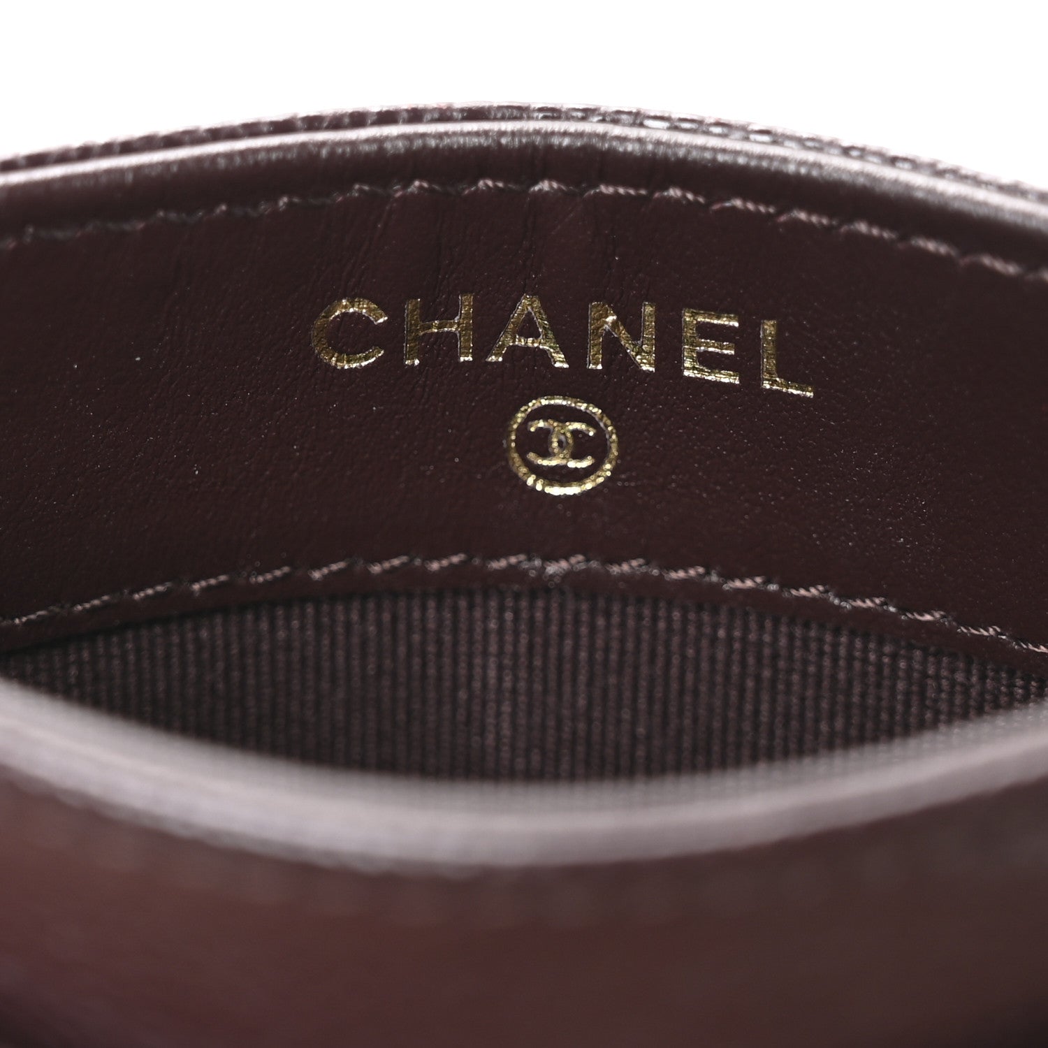 Chanel Caviar Quilted Card Holder Dark Brown 6 of 9