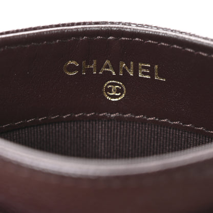Chanel Caviar Quilted Card Holder Dark Brown 6 of 9
