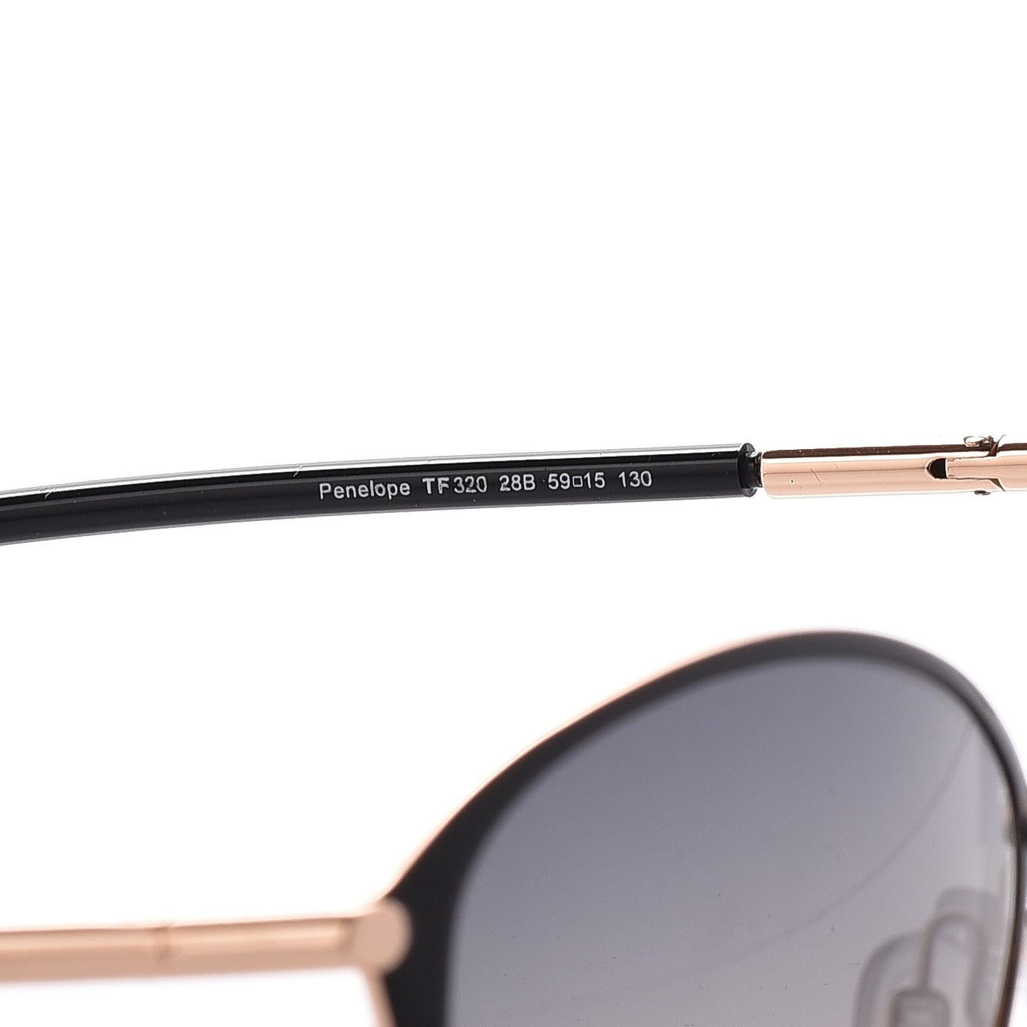 Penelope Vintage Round Sunglasses TF320 Black