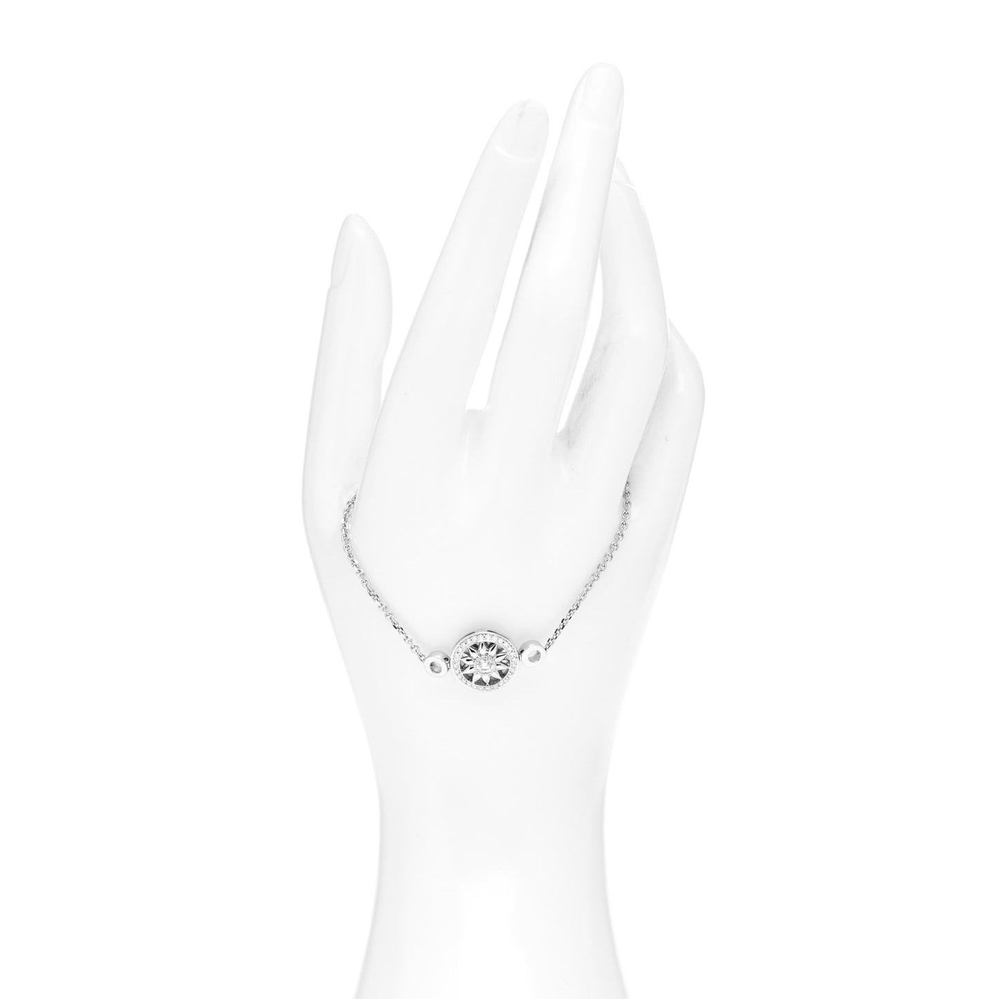 Platinum Diamond Gates Bracelet