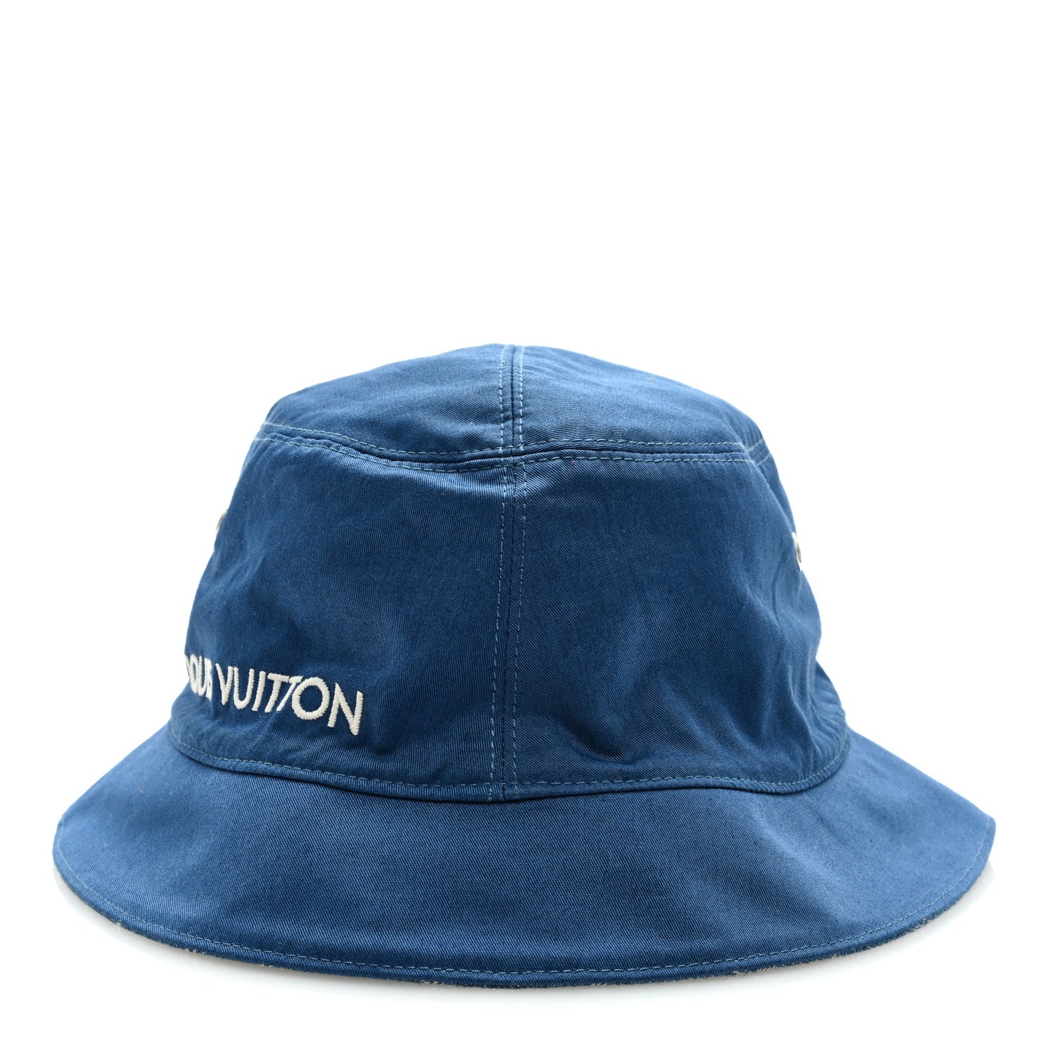 Louis Vuitton Monogram Denim Transformable Bob Bucket Hat 62 Blue 4 of 12