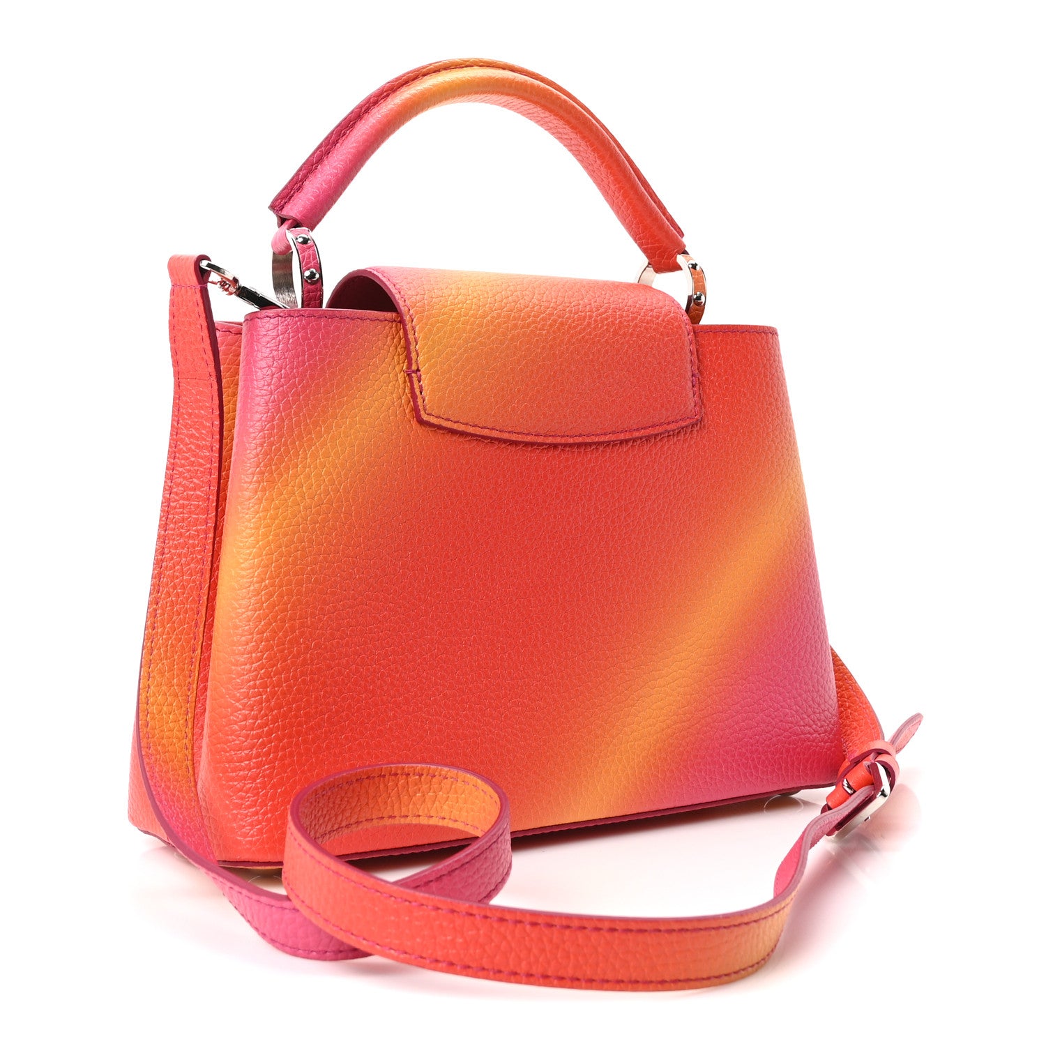 Louis Vuitton Taurillon Candy Ombre Capucines BB Pink Multicolor 3 of 9