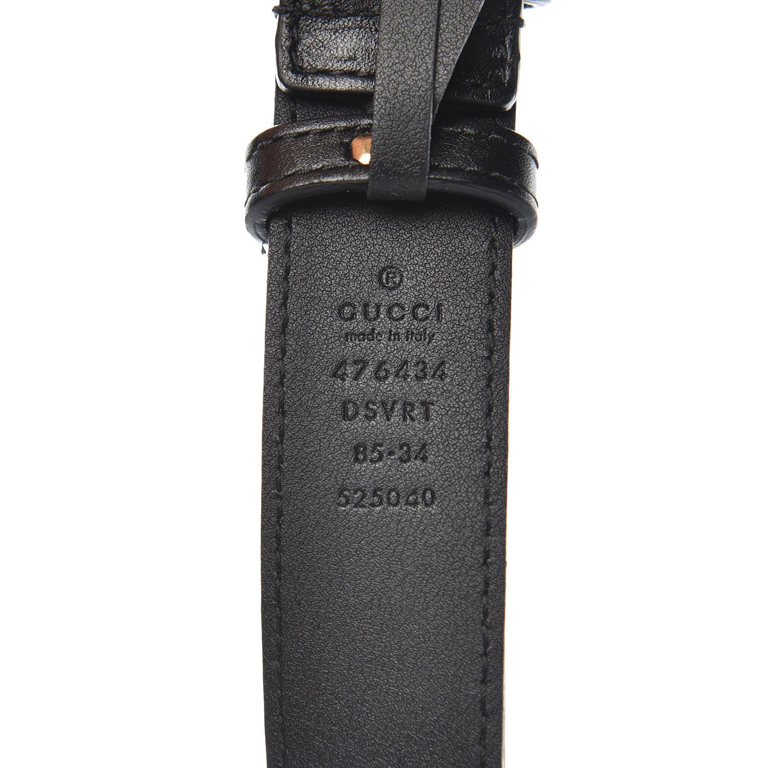 Gucci Calfskin Matelasse GG Marmont Belt Bag 85 34 Black 8 of 12