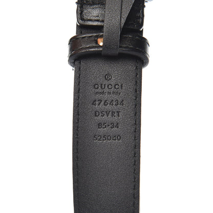 Gucci Calfskin Matelasse GG Marmont Belt Bag 85 34 Black 8 of 12
