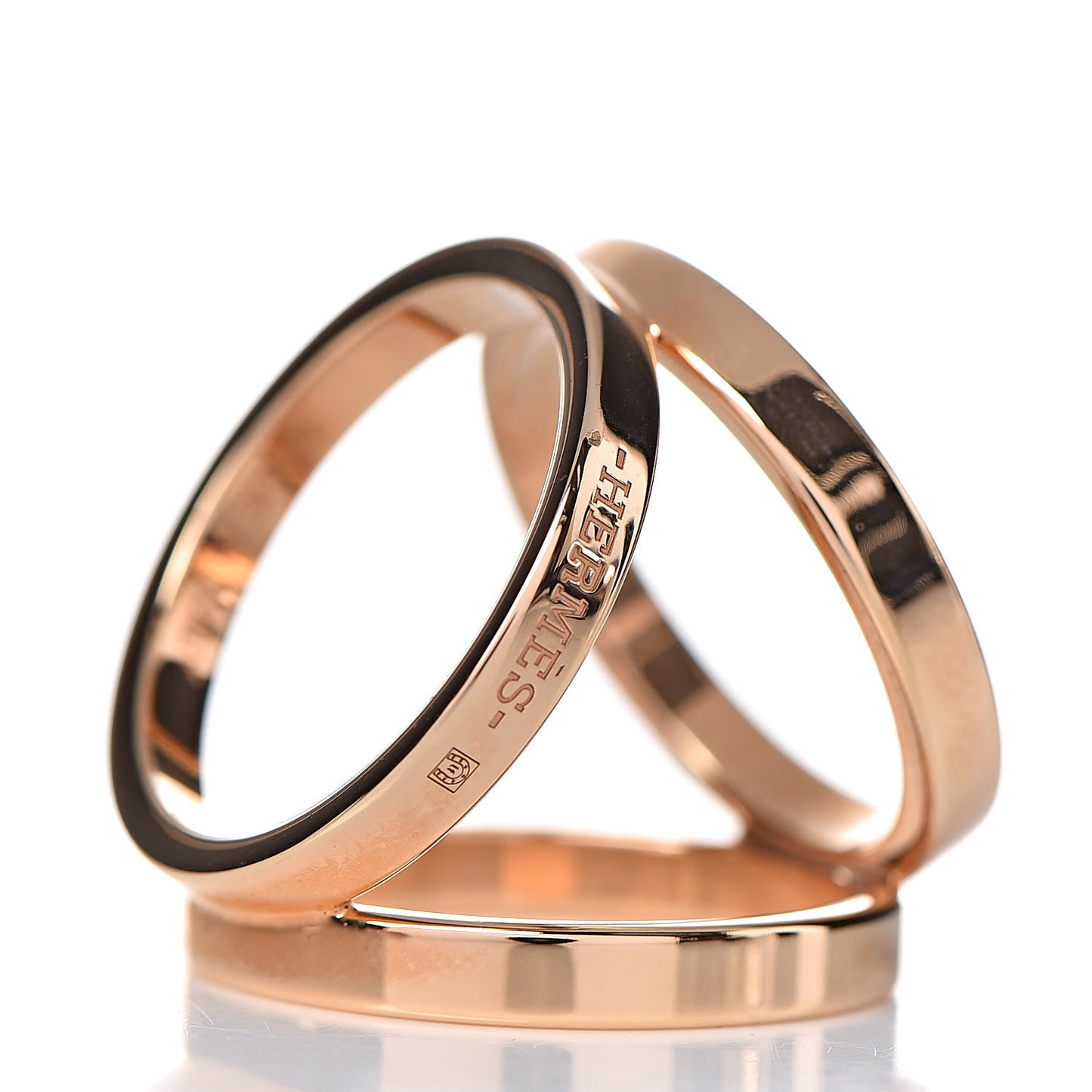 Permabrass Rose Gold Plated Trio Scarf Ring